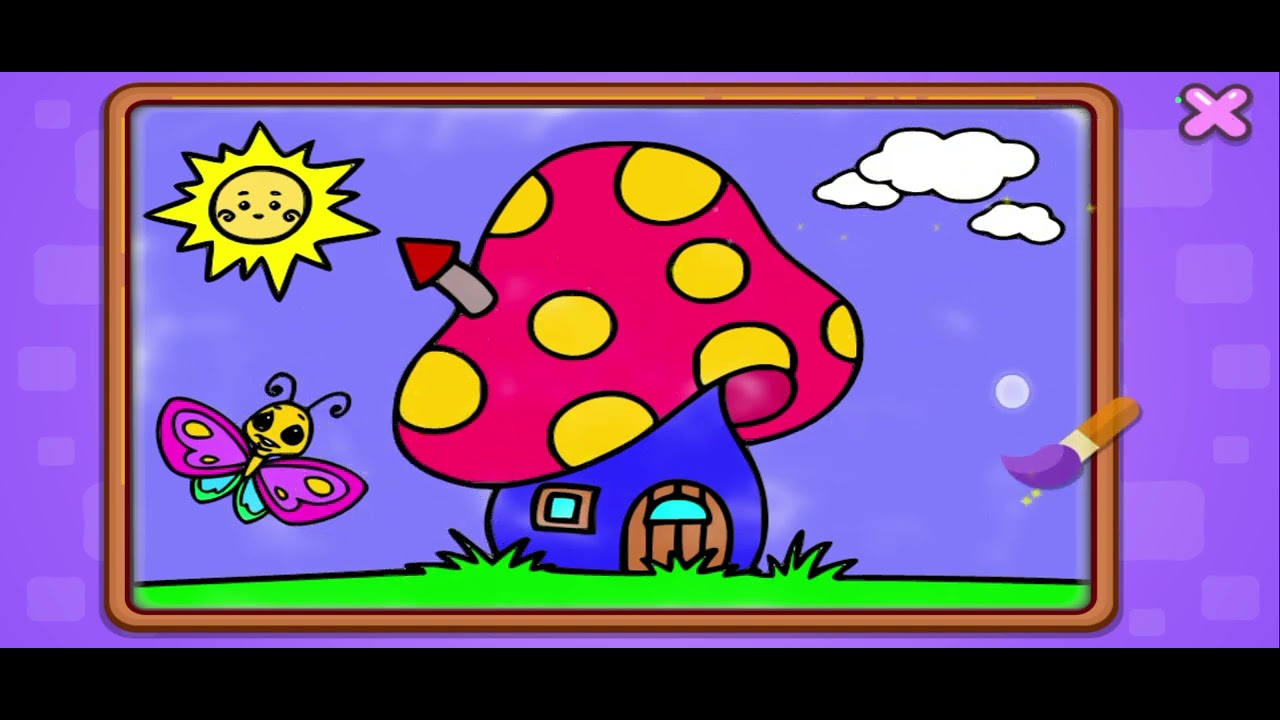 I am playing colouring and lerning