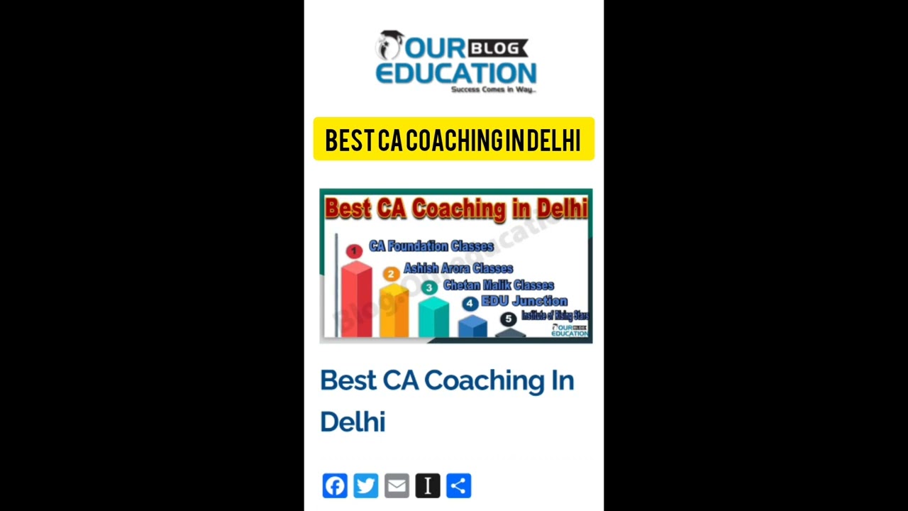 Best CA Coaching in Delhi |Top 5 CA Coaching in Delhi #cacoachingclasses #delhi #institute #success