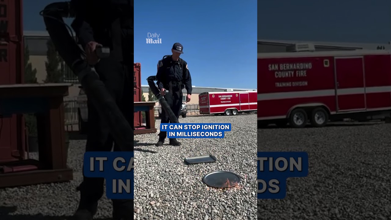 Fire station uses sound waves instead of water to fight fires