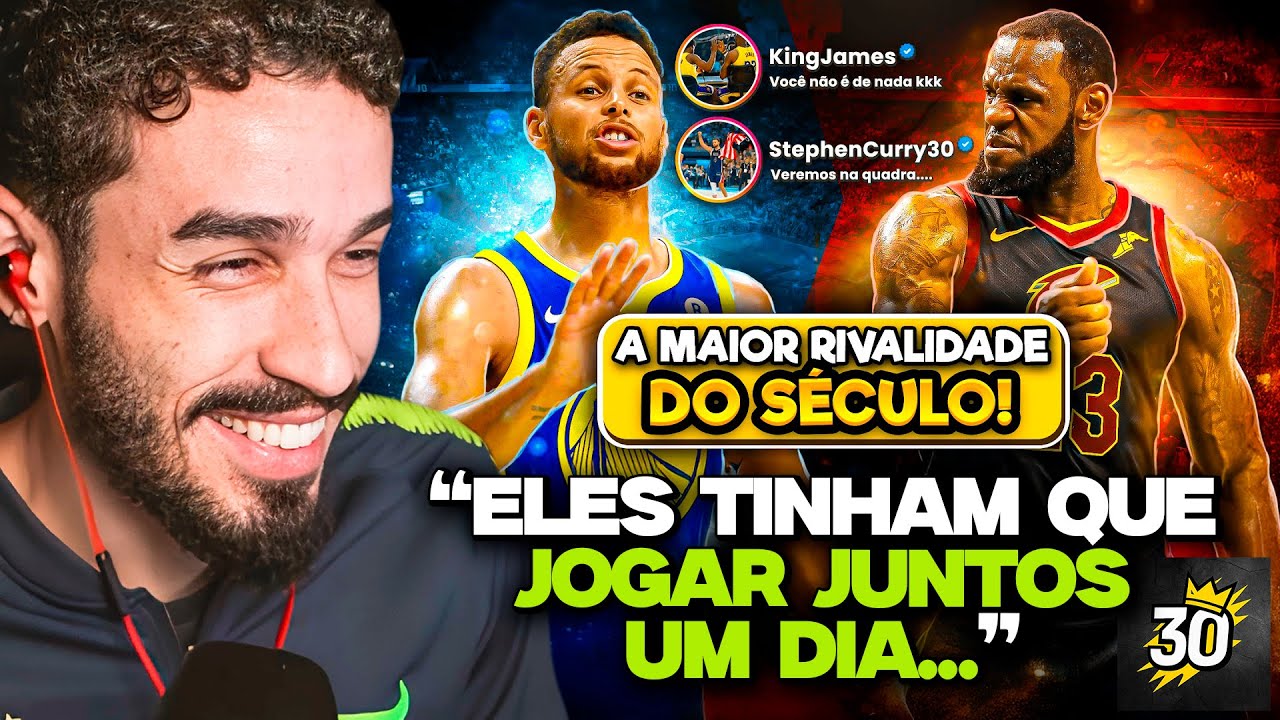 LEBRON JAMES X STEPHEN CURRY, A MAIOR RIVALIDADE DO SÉCULO! | REACT CAMISA 30