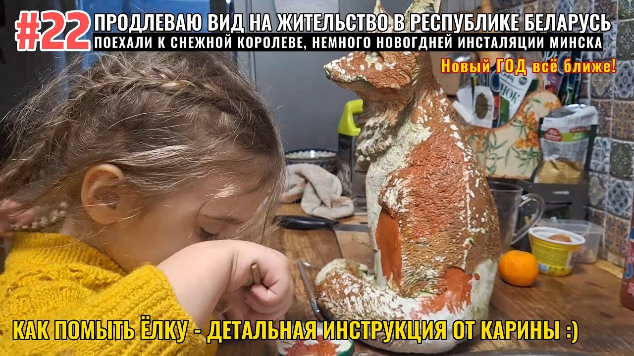 #22 ПЕРЕЕХАЛИ В БЕЛАРУСЬ 🇧🇾: ПРОДЛЕВАЮ ВИД НА ЖИТЕЛЬСТВО, ПОЕХАЛИ ПОСМОТРЕТЬ НОВОГОДНИЙ МИНСК