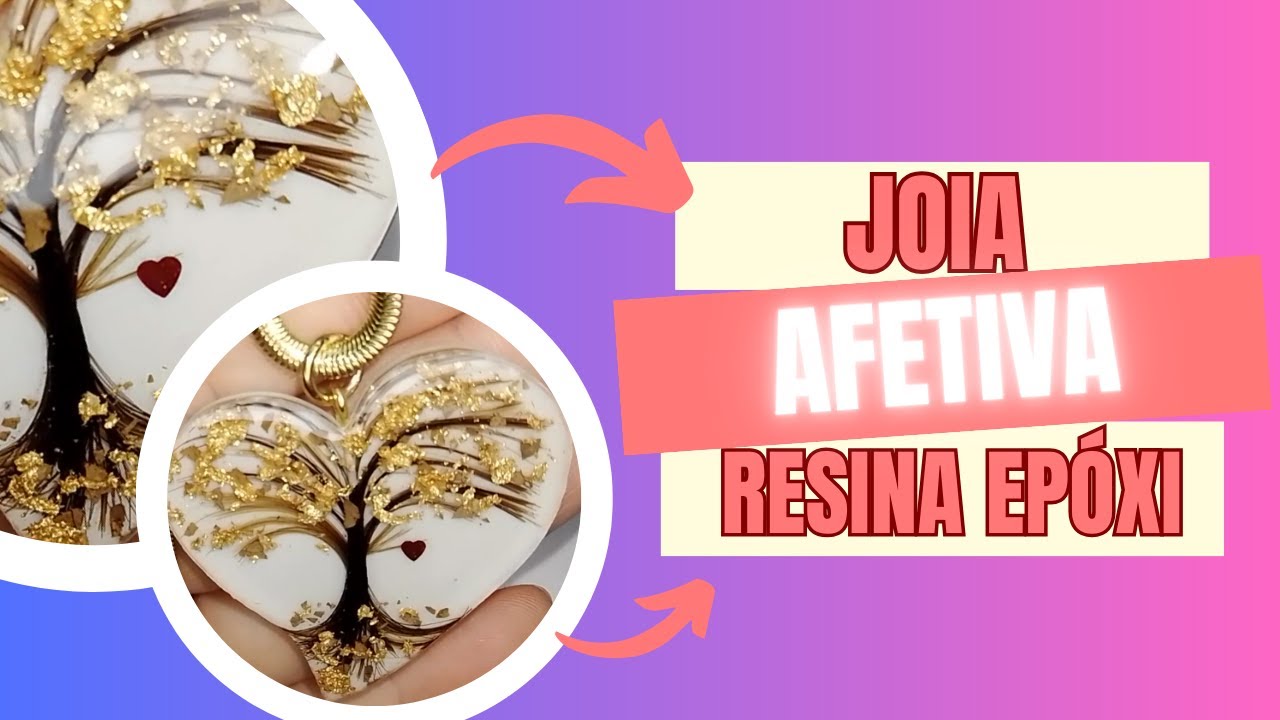 Passo a passo de como eu fiz uma joia afetiva com mechas de cabelo - RESINA EPÓXI