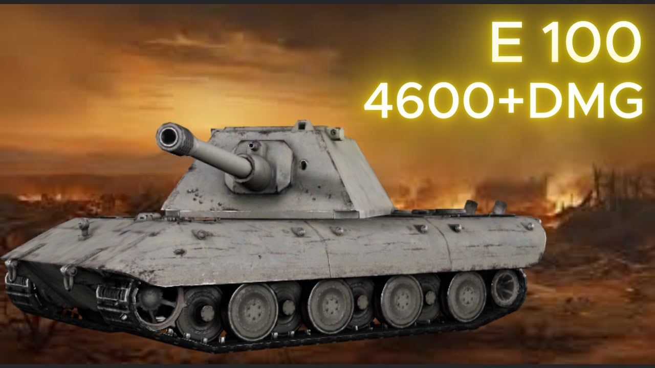 E-100 en mode MUR D’ACIER – 4 600 dégâts 🦾🧱💻🛻 #wotblitz #gaming #танксблитцtanksblitz #wotb