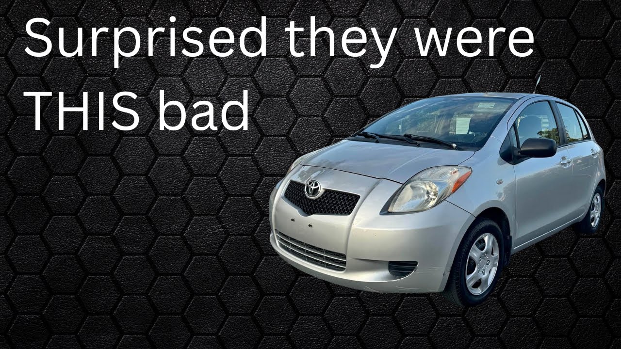 Задние амортизаторы и шины (и диски) для Toyota Yaris 2007 года выпуска