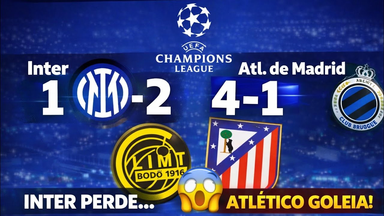 INTER ELIMINADA PELO BODO, ATLETI VENCE E MAIS... 