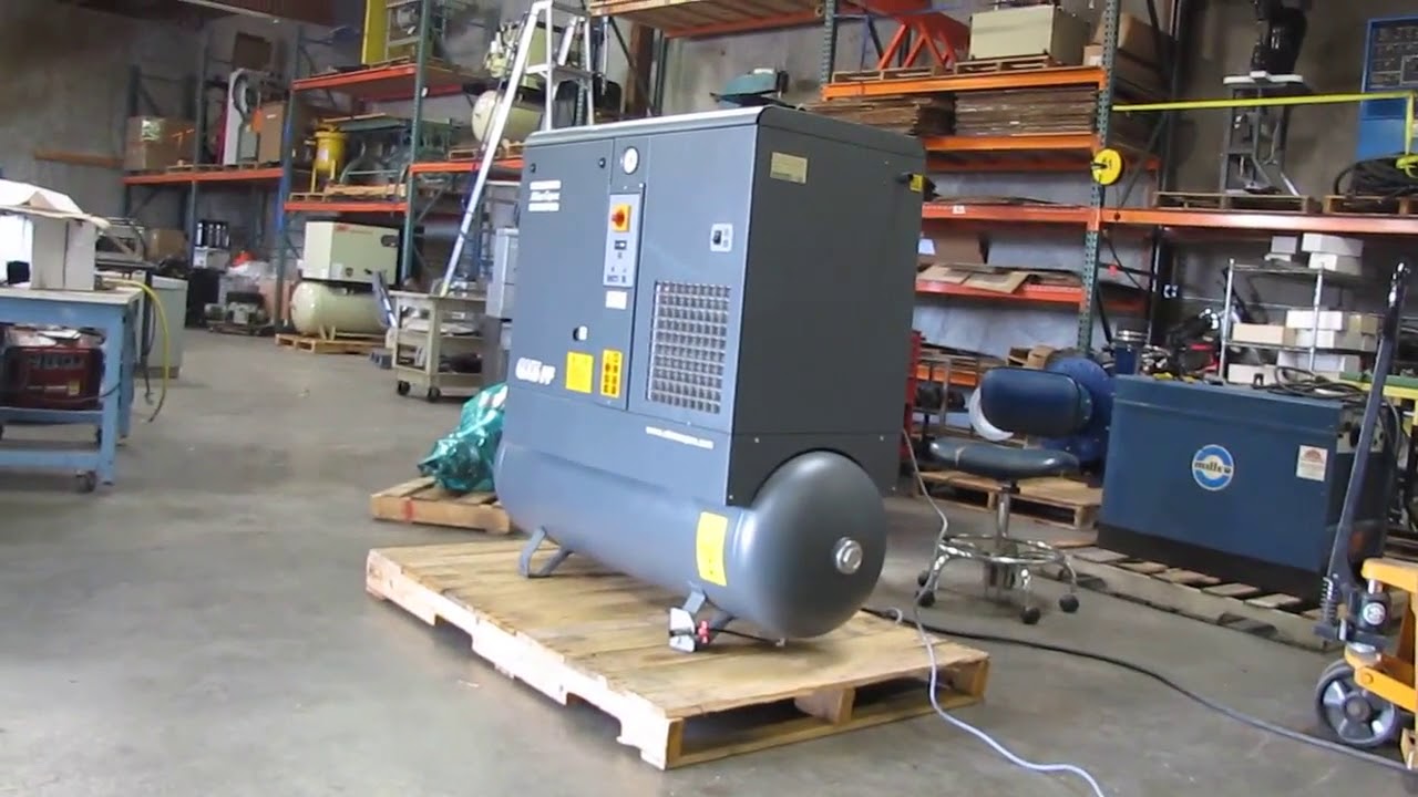 2005 Atlas Copco GX5 FF 7 5hp Rotary Screw Air Compressor Air Dryer 220V 3 PH