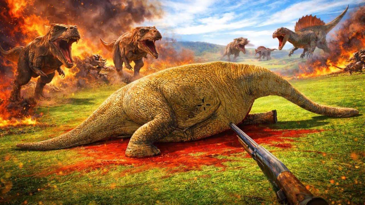 Can I Survive from Dinosaur? 😱 | ARBS Simulator Battle