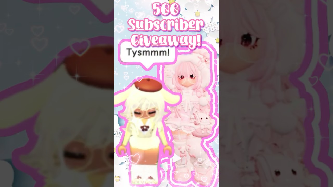 500 SUBSCRIBER GIVEAWAY!! TYSM 🎉🥳 