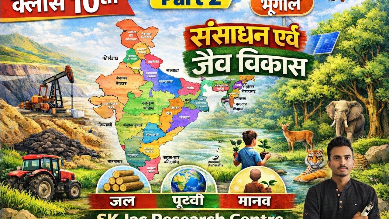 संसाधन एवं विकाश part 2 (By sk jac research centre by sk sir #education #educational #geography ##ge