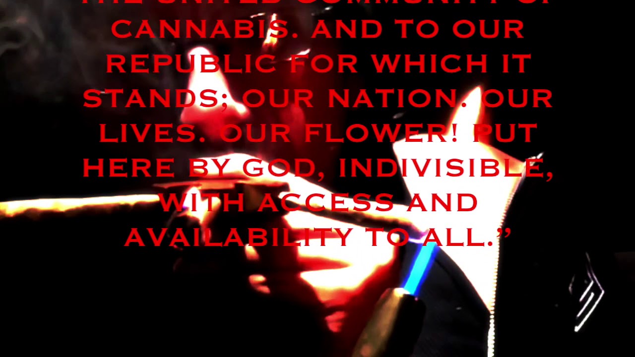PLEDGE OF ALLEGIANCE TO CANNABIS - 2LESSLEGS