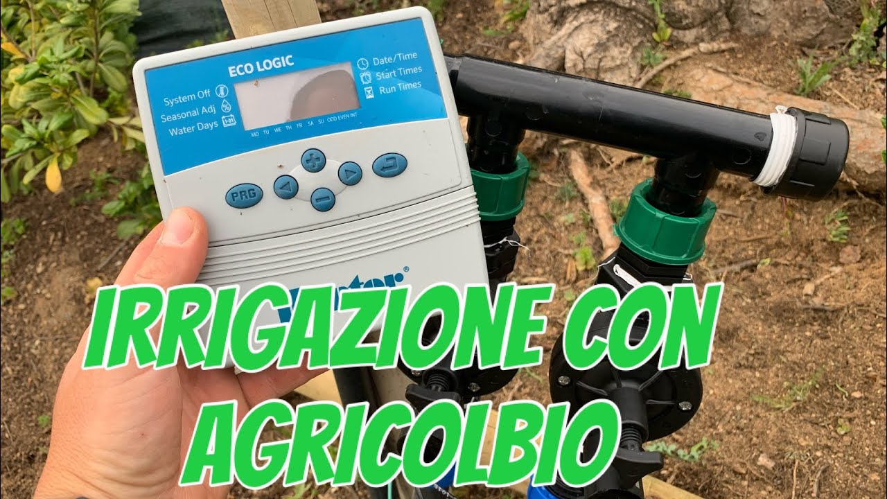 Montaggio Impianto di irrigazione - collettore centralina ed elettrovalvole con agricolbio
