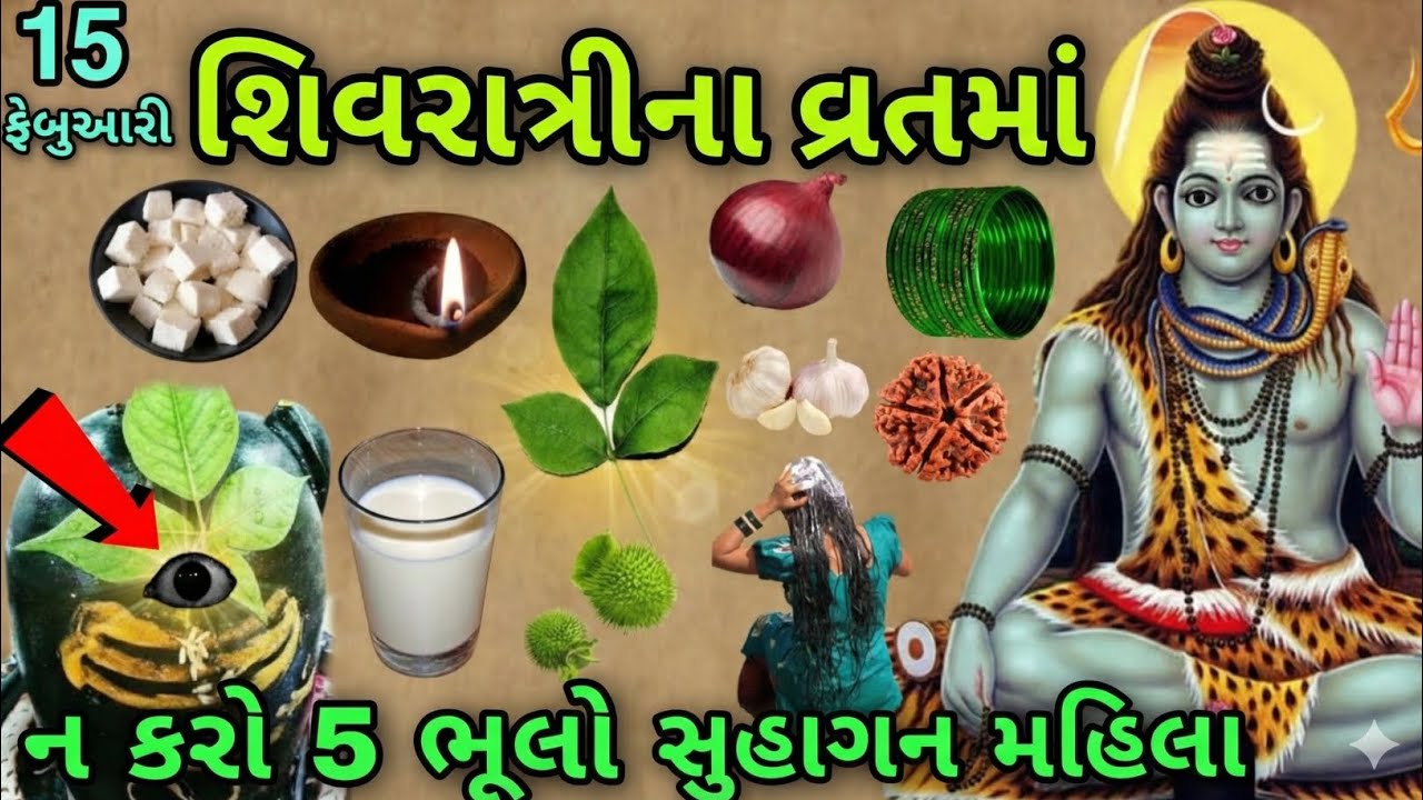 15 ફેબ્રુઆરી મહાશિવરાત્રી વ્રતમાં 😱 ન કરો આ 5 ભૂલો 😱 નહીં તો મહાદેવ ક્રોધિત થઈ જશે, #shivratri 