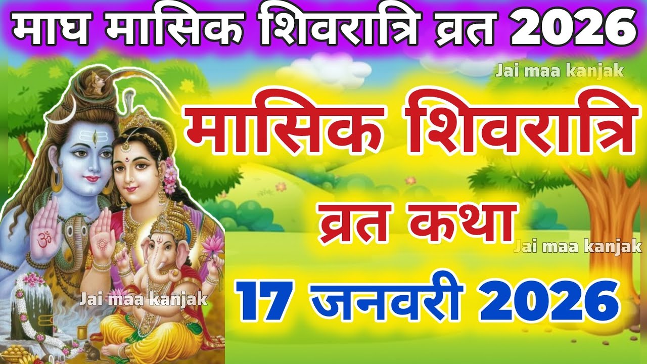माघ मासिक शिवरात्रि व्रत कथा Masik Shivratri Vrat Katha मासिक शिवरात्रि की पौराणिक कथा