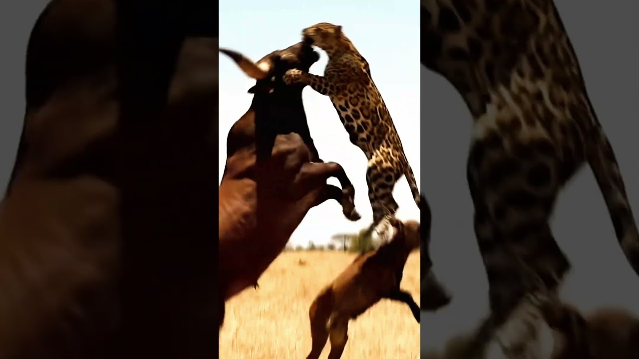 Ankole-Watusi Cow Saves her calf from Jaguar Attack