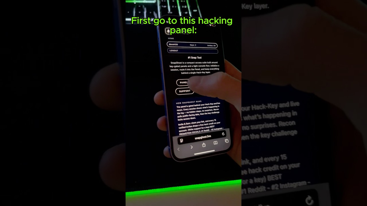 Snapchat hack tutorial - Working on many accounts. #snapchat #snap  #hack