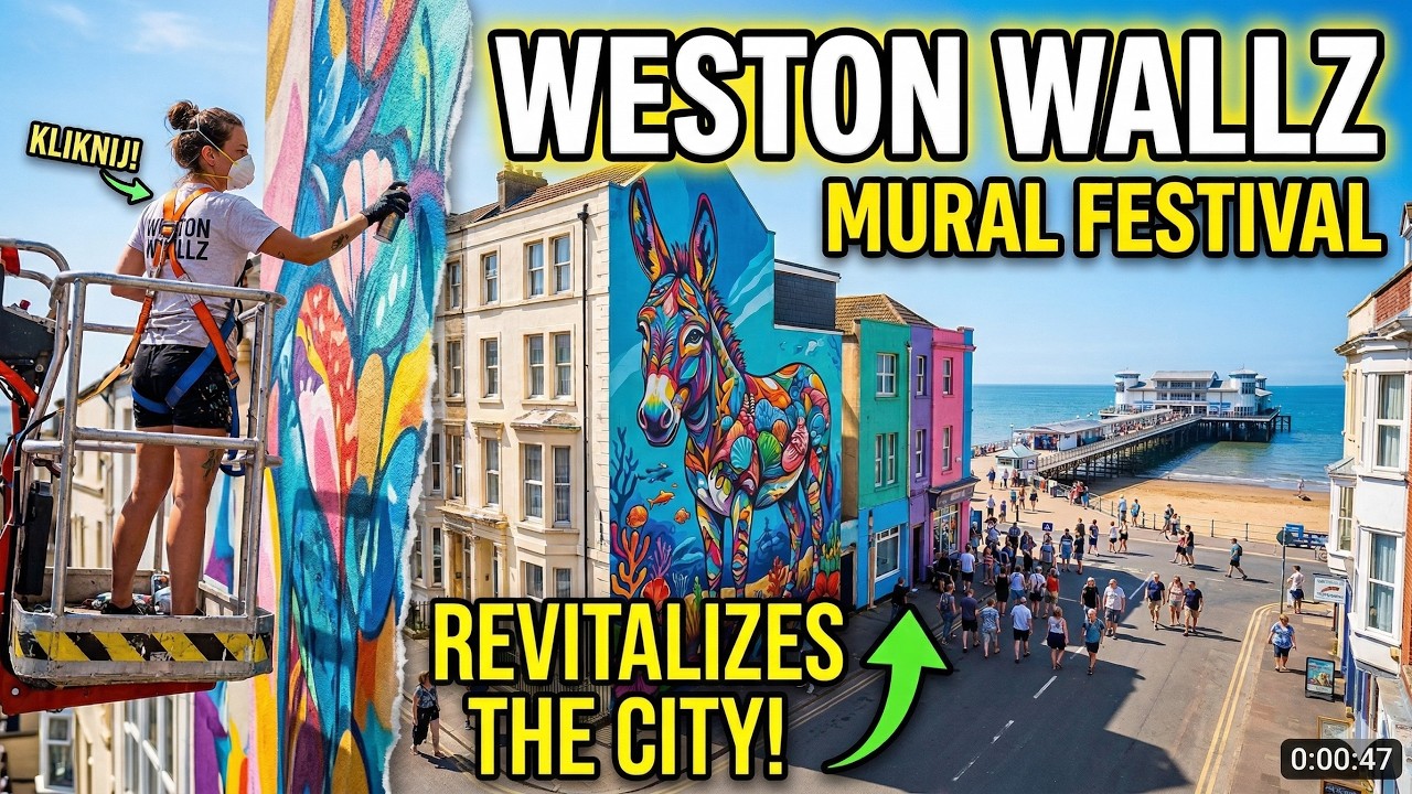 Weston super Mare and mural festival that revitalizes the city