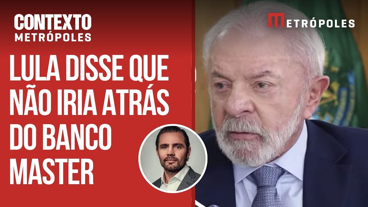 Lula diz que recebeu Vorcaro e avisou que não teria perseguição política contra o Master