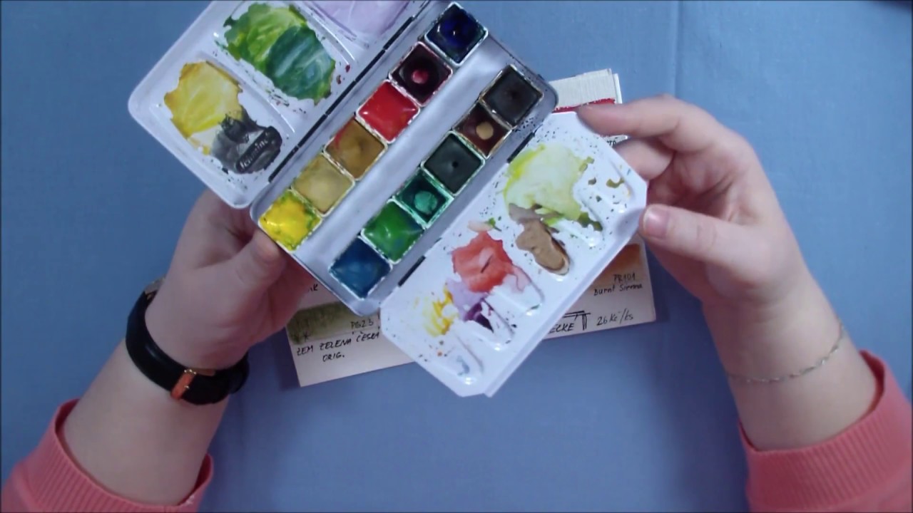 Porovnání akvarelů od různých výrobců