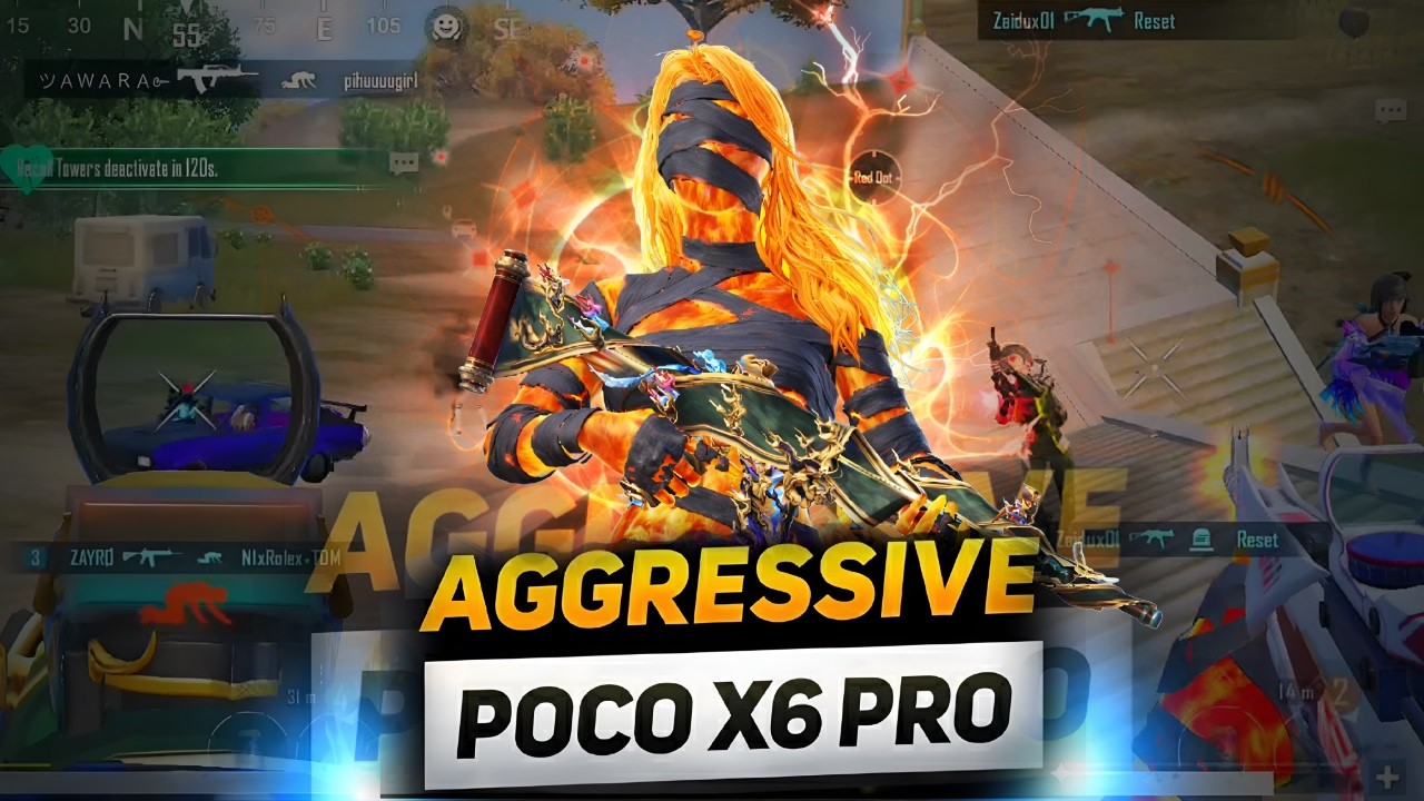AGGRESSIVE POCO X6 PRO 🔥 90 FPS DOMINATION | BGMI Gameplay