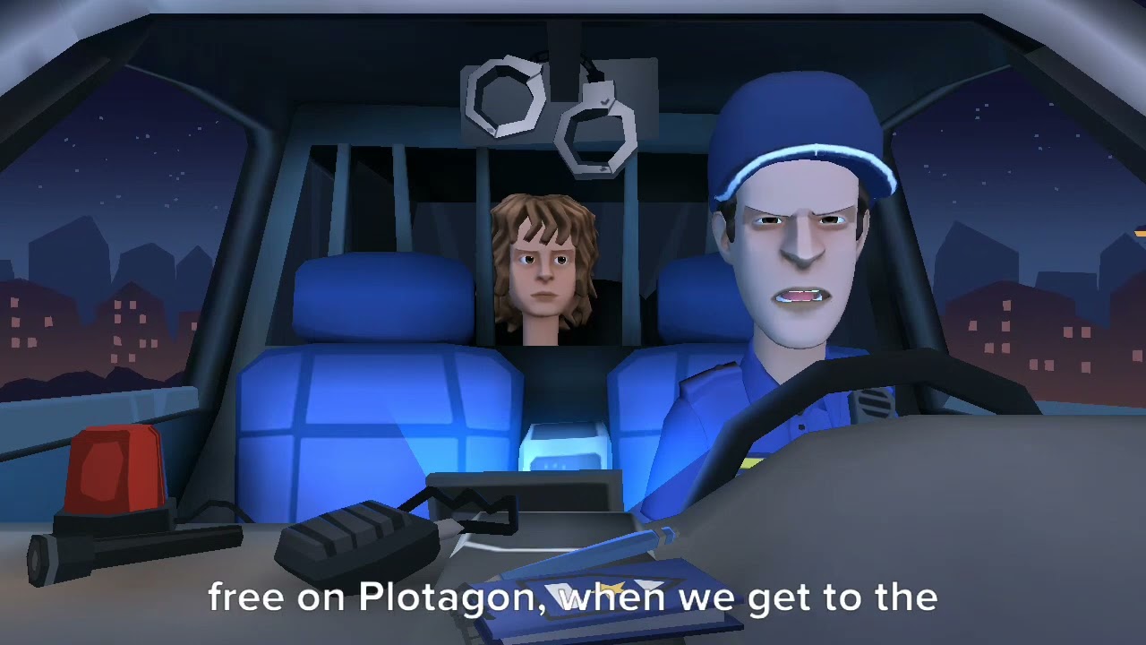 4 troublemakers makes everything on Plotagon free/arrested/separated jail cells/grounded