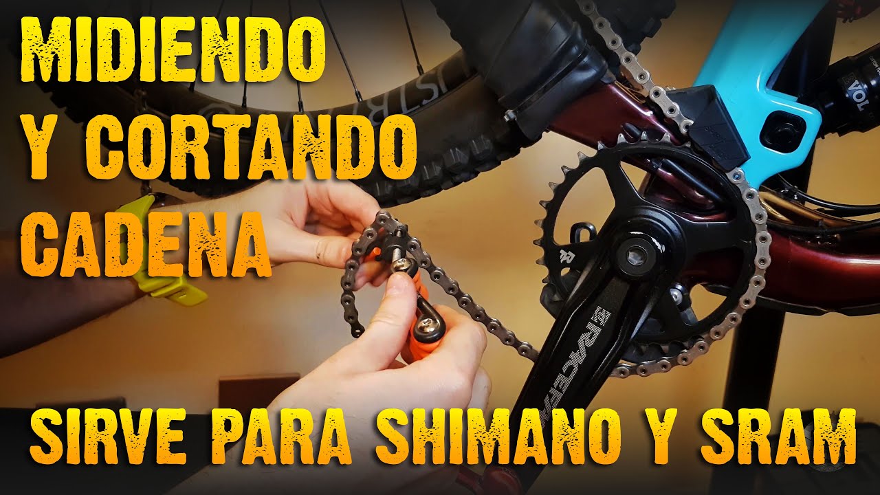 Como cortar una cadena de bicicleta de manera correcta 🪚 Shimano y SRAM