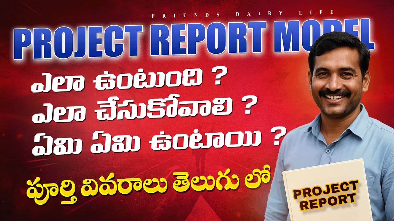 Project Report Sample & Explanation | PMEGP లో ఎలా తయారు చేయాలి? | తెలుగులో