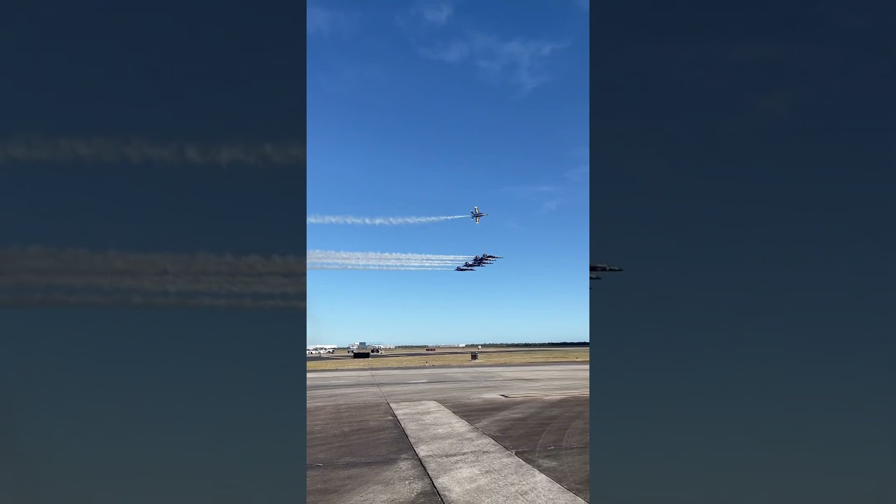 Blue Angels overhead break #blueangels #airplane #aviation #airshow #usnavy