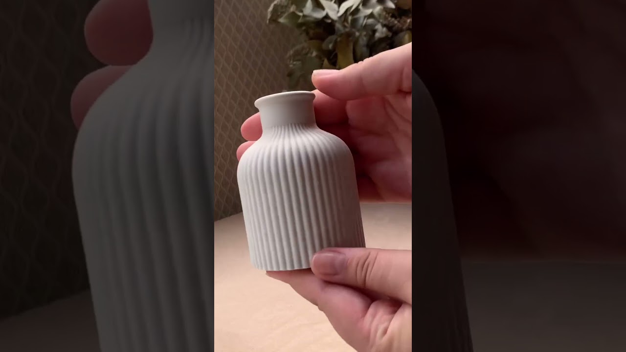 Gypsum vase | how to make a vase? | Easy | unmolding vase |room decor ideas #vase #ideas #bts
