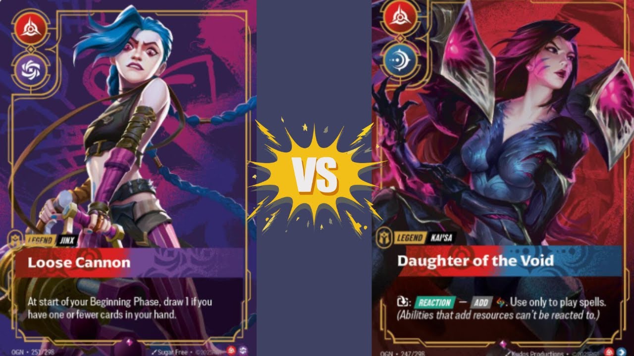 Jinx vs Kai'sa local Riftbound play Round 1 game 2 best of 3