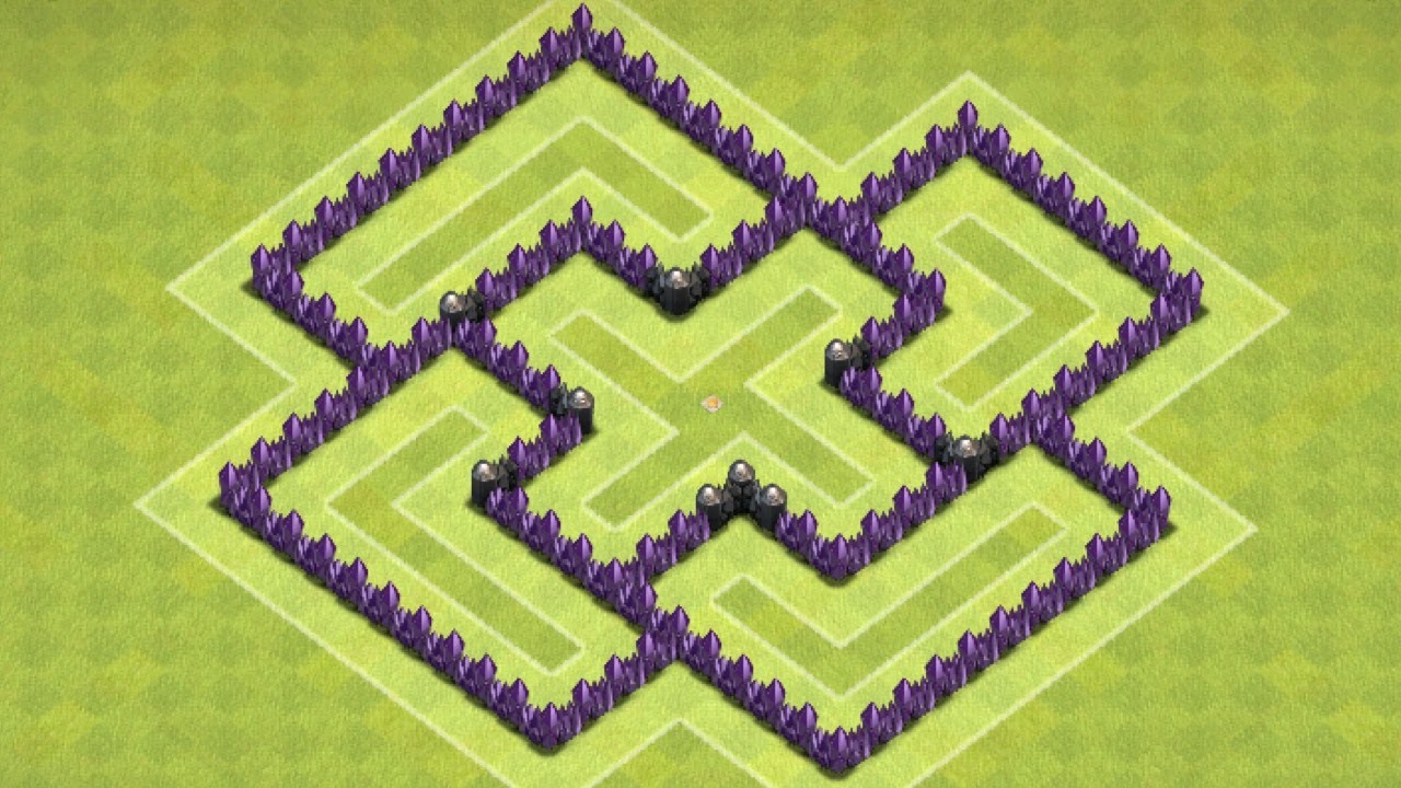 Clash of Clans - TH6 - Trophy/Clan Wars Base (The Castle)