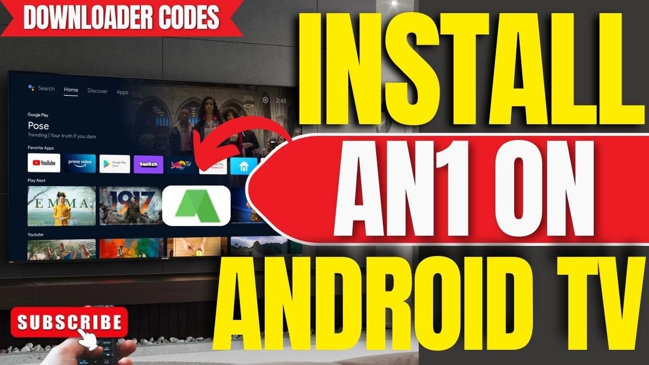 ✅Как установить AN1 на любой Android TV, ТВ-приставку или Google TV (код загрузки 2025)