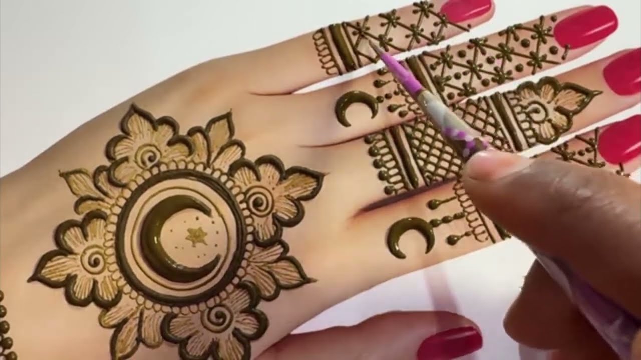 Latest Eid Mehendi Design Step by Step | Simple Back Hand Mehndi Tutorial