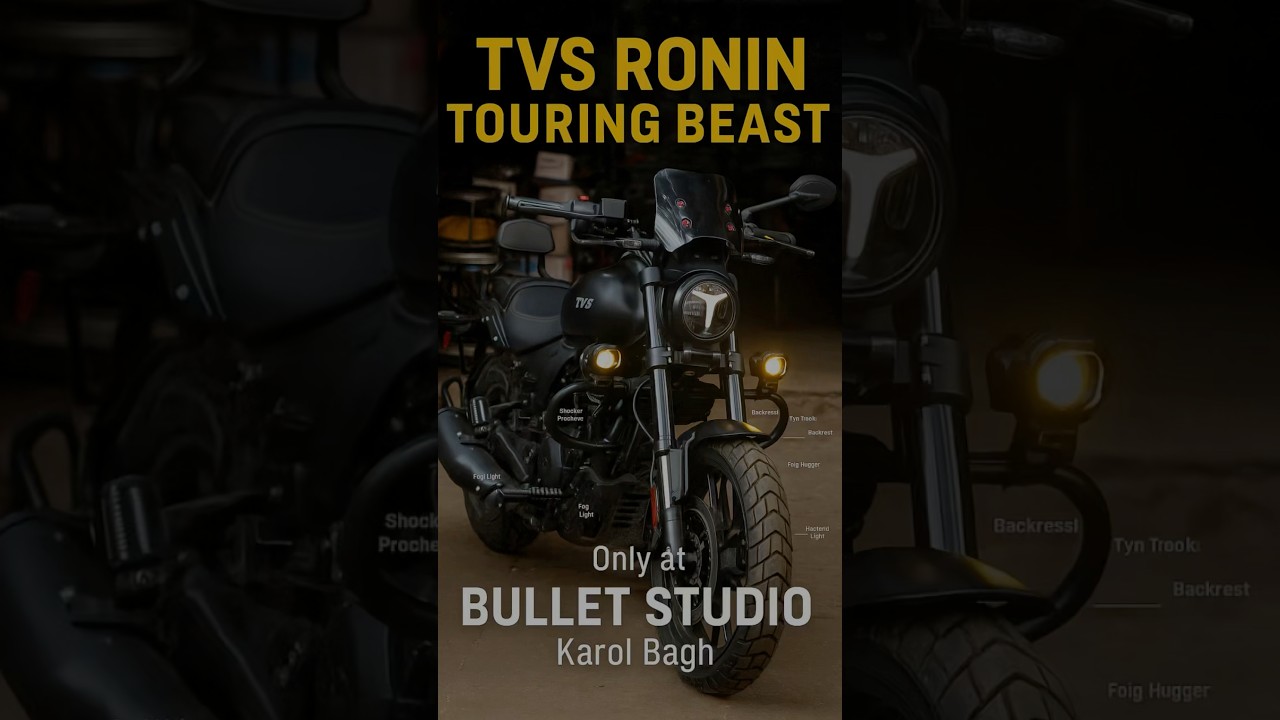 Fully Loaded TVS Ronin Mod 💥 | Only at Bullet Studio India&rdquo;