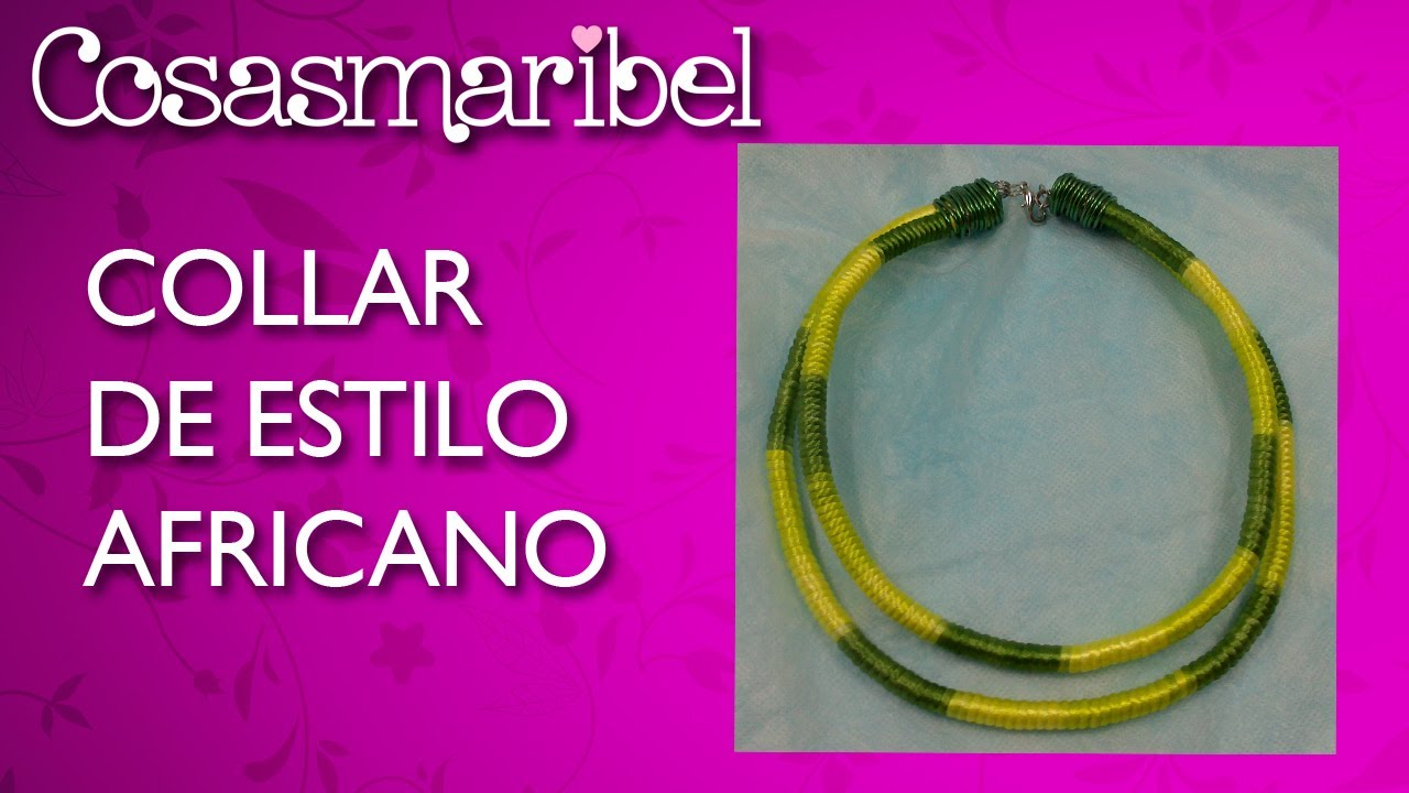 Como hacer un collar de estilo africano.African Necklace.Collar de moda