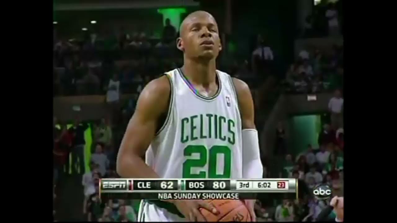Ray Allen 33 Points 4 Ast Vs. Cavaliers, 2009-10.