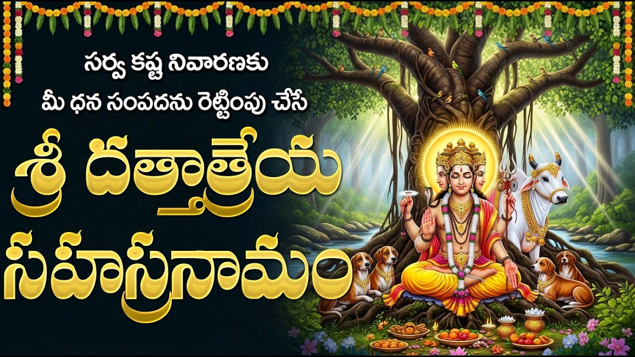 శ్రీ దత్తాత్రేయ సహస్రనామం వింటే ఆర్ధిక సమస్యలు తీరిపోతాయి | Dattatreya Sahasranamam Telugu
