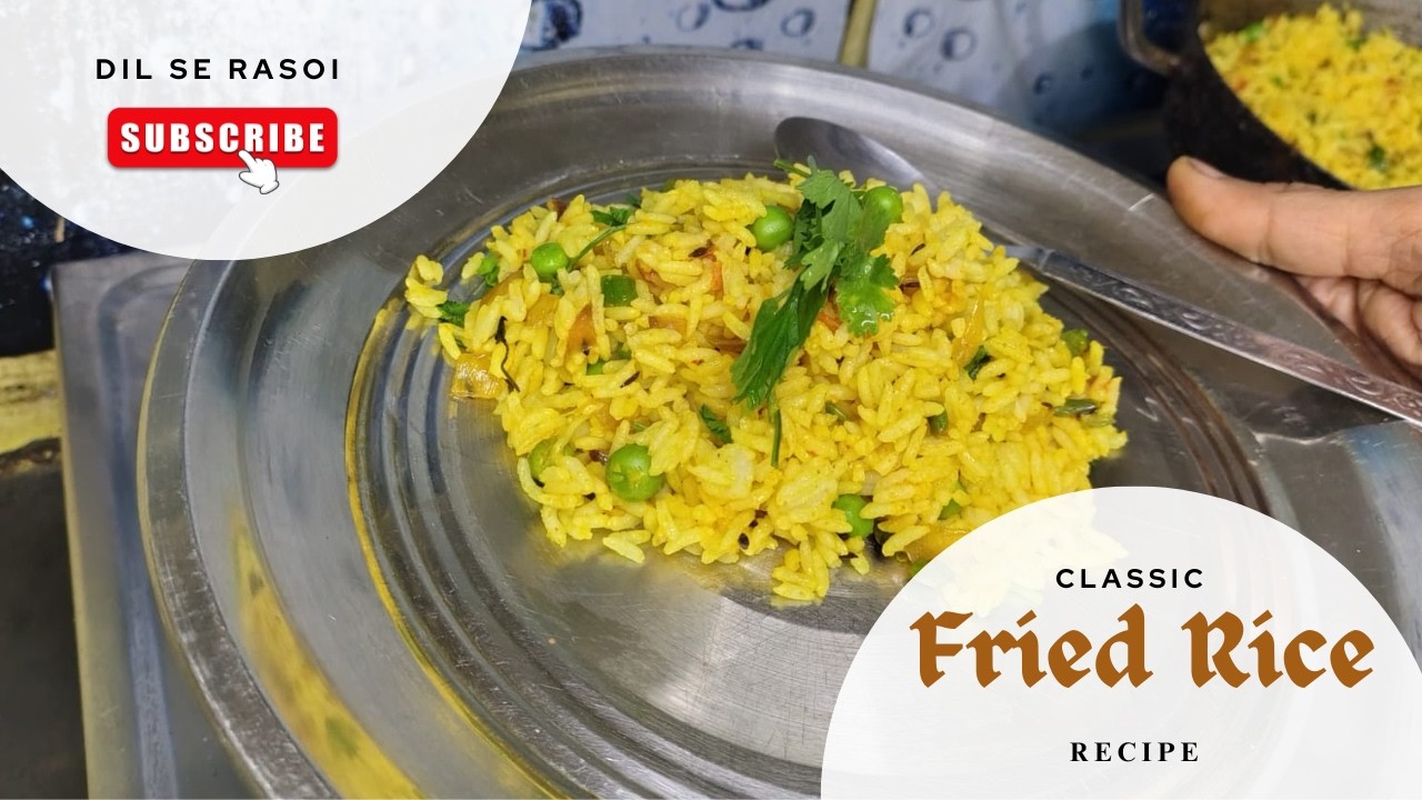 Classic Fried Rice made easy at home in 10 min.
