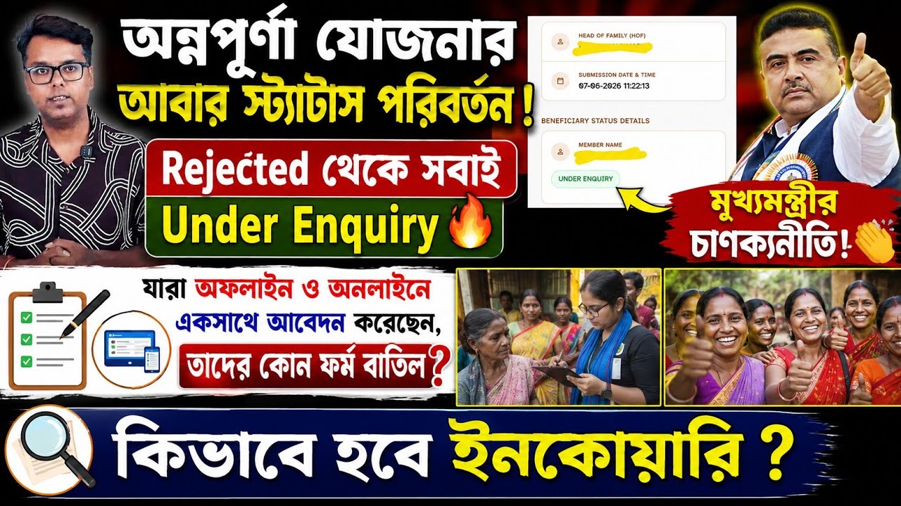 Annapurna Yojana Status Check: Annapurna Yojona Reject Status: Annapurna Bhandar Payment Status 2026