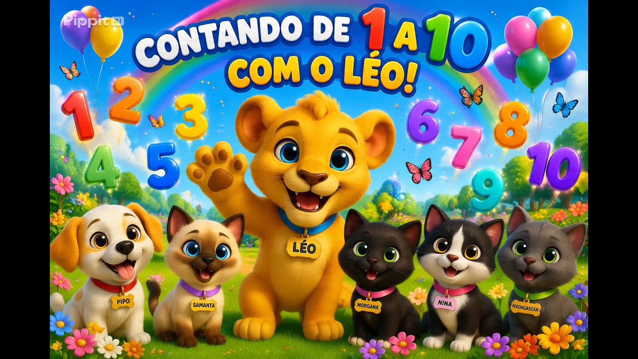 🎵 Contando com o Léo | Música Infantil Divertida para Aprender os Números! 