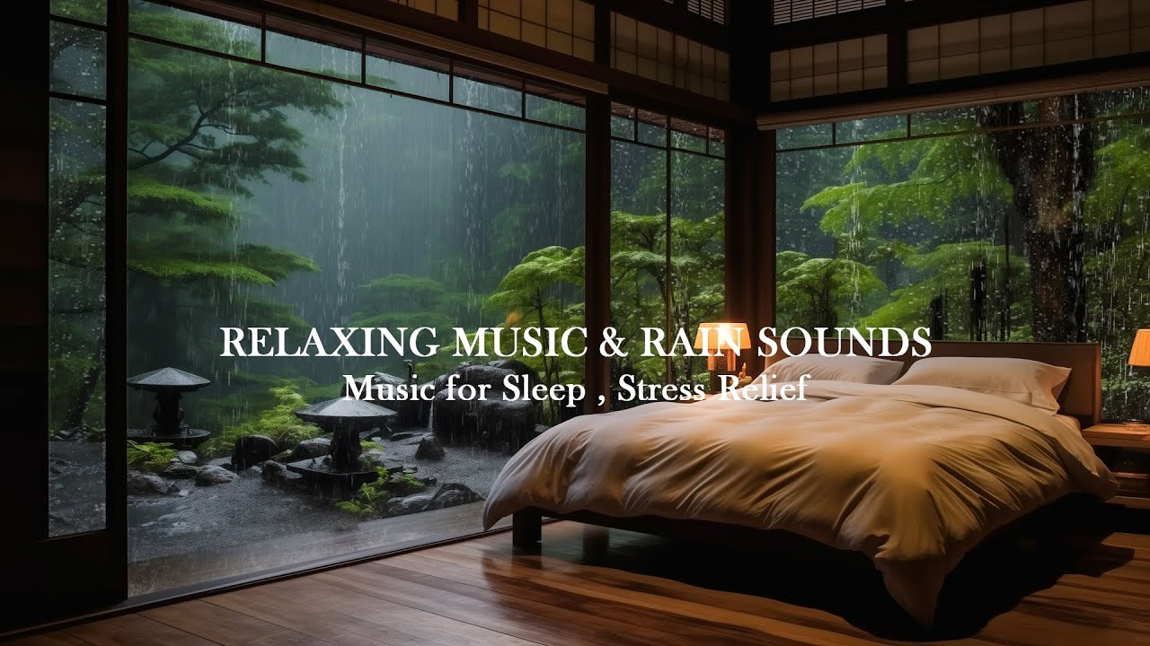 Relaxing Piano Music for Bedtime Rain — Gently Power Down and Fall Asleep Faster