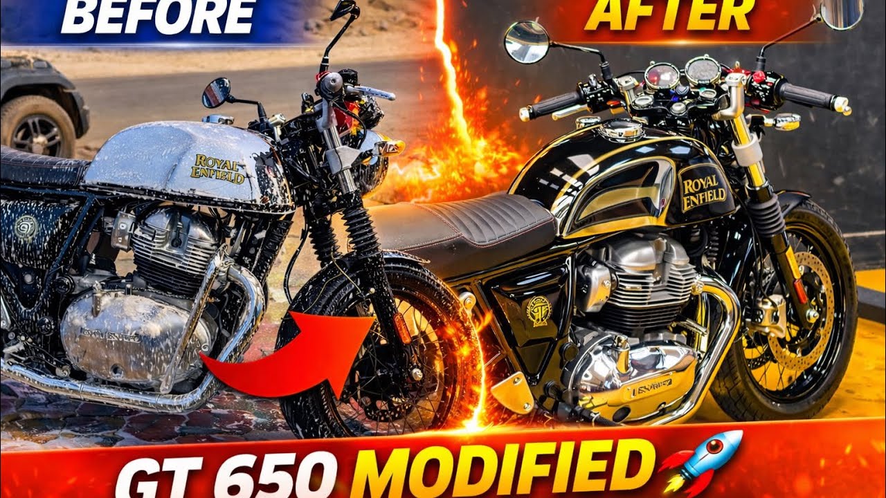 MY FIRST VLOG WITH GT 650 || GT 650 MODIFIED || GT 650 CERAMIC COATING || CONTINENTAL GT 650 VIDEO 