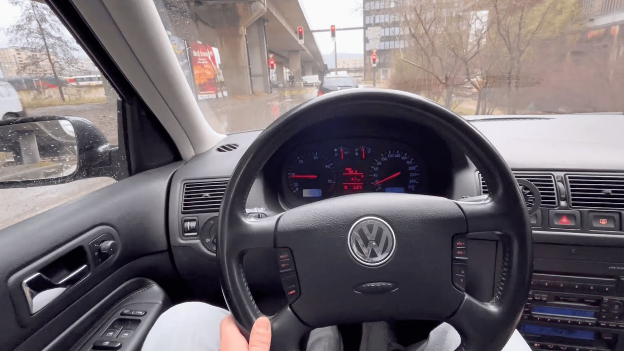 POV Driving in the Rain | VW Golf 1.9 TDI 4Motion 150HP