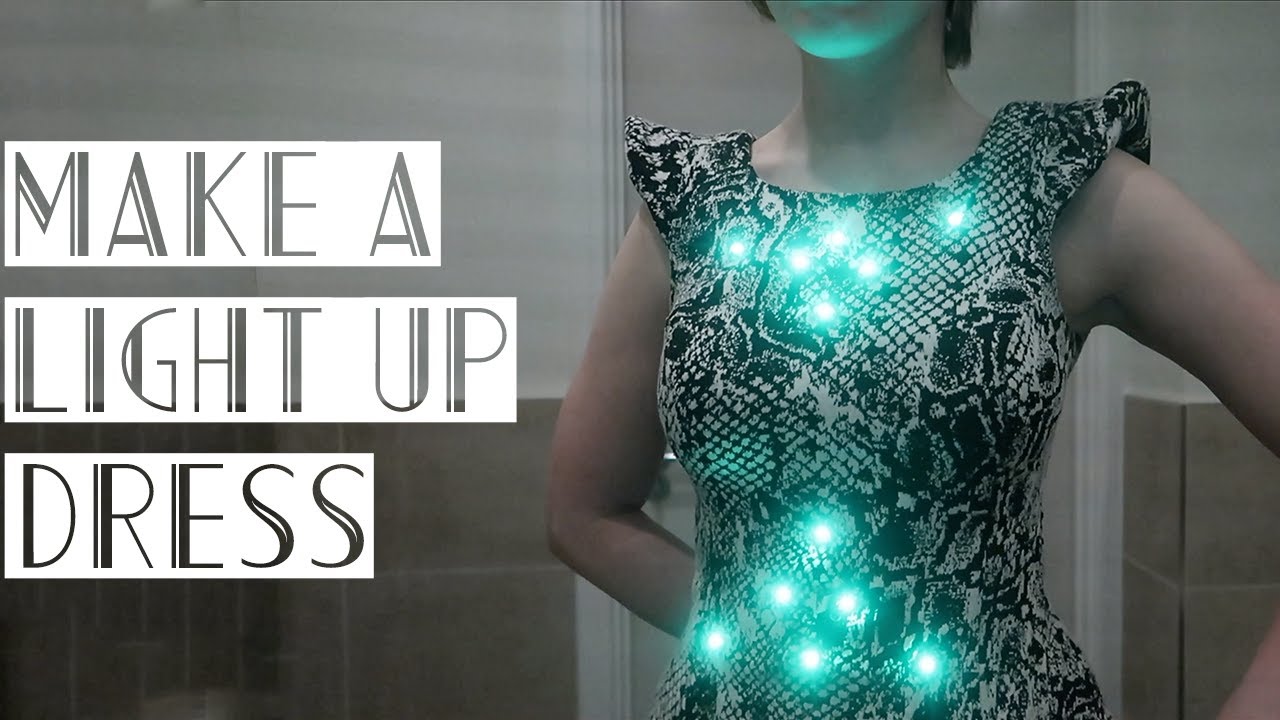 How to build a LIGHT-UP DRESS in one day with programmable LEDs