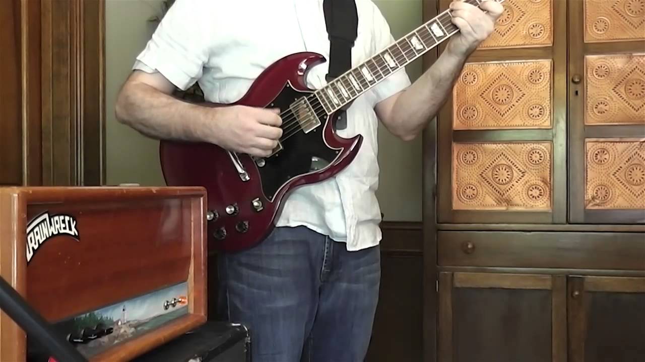 Brian Walton Trainwreck Rocket Amp Demo Gibson SG fingerstyle Ampeg 4x12