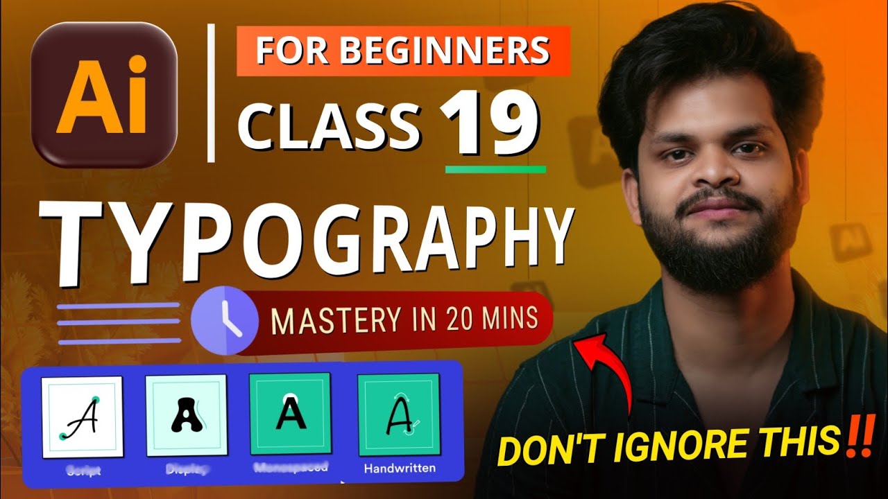 Stop Using Bad Fonts! Learn Typography in Illustrator Like a Pro | Text Design Tutorial 2026