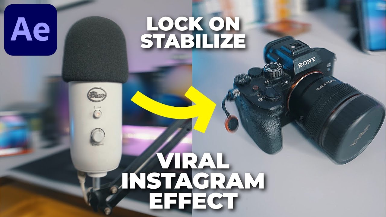 Эффект стабилизации Lock On в After Effect — Учебное пособие по After Effects | Эффект вирусного ...