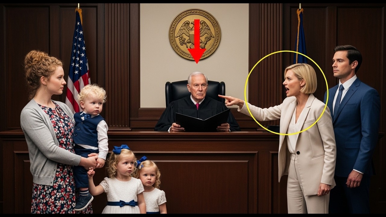 Poor Wife Arrived With Twins At Hearing — Mistress Froze When Judge Exposed the Twins’ Trust Scam!
