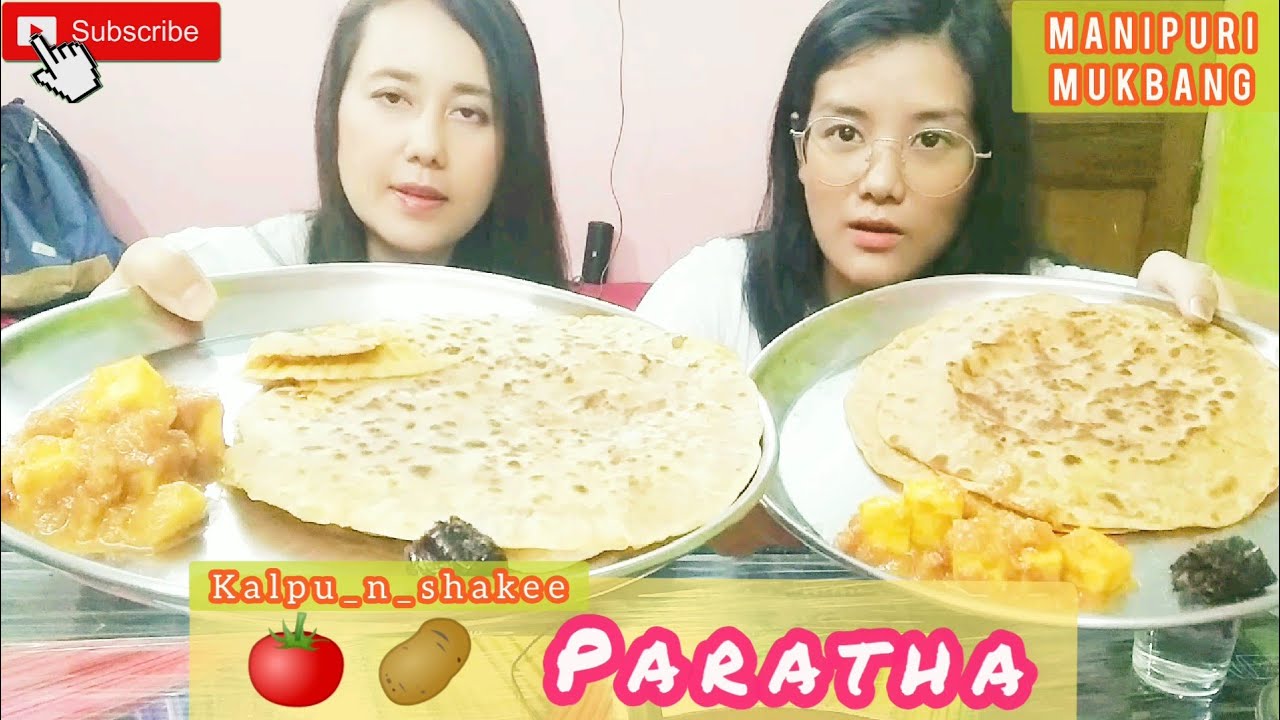 [27]  Desi Paratha recipe |Manipuri mukbang -Homemade Paratha | 🍅| 🥔| Onion | Paneer Thongba.