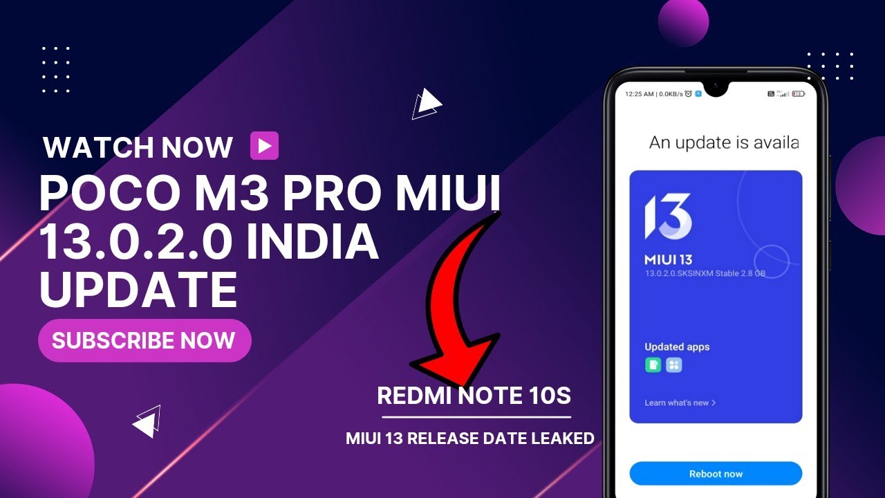 Redmi Note 10S MIUI 13 Release Date 😍😍 | Poco M3 Pro MIUI 13.0.2.0 Android 12 India Update 🔥🔥