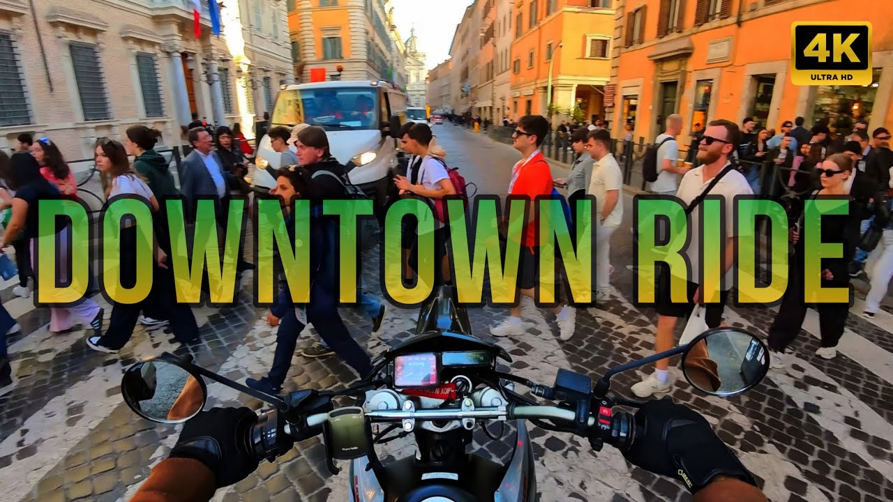 Riding in Rome - Tribute To Pope Francis | 4K POV ASMR